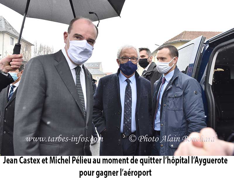 Dans le véhicule qui ramenait Jean Castex à l'aéroport, Michel Pélieu a