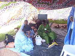 Les Maliens sous la tente